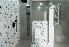 Дизайн-проект ванной комнаты с душевой кабиной от Алдабаевой Жанны